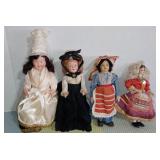 Lot of 4(FOUR) Vintage Dolls