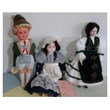 Lot of 3(THREE) Vintage Dolls