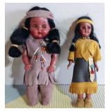 Lot of 2(TWO) Vintage Native American Dolls