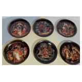 Lot of 6(SIX) Russian Legends Folk Fairy Tale Plates