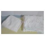 Lot of 2(TWO) Vintage Knitted baby Blankets
