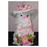 Vintage Paper Mache Bunny Decor