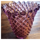 Vintage Amethyst Imperial Glass Vase