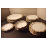 Vintage Princess China Belwood Bavaria Newport Pattern Dinner Dishes, Bowls & Desert Plates, 21 Piec