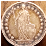 Switzerland 1 franc, 1916, Circulated, Fine 