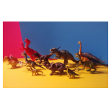 Lot of 12 Toy Dinosaurs 