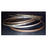 Vintage Lot of 6(SIX) Bangle Bracelets