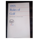Vintage 1993 Rules Of Golf Booklet