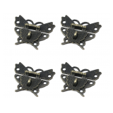 4 pcs Antique Bronze Butterfly Latch Hasp