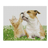 Maydear Stamped Cross Stitch Kits 14CT Pre-Printed Cross-Stitching Embroidery Starter Kit for Adults