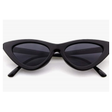 Retro Vintage Narrow Cat Sunglasses for kids -BLACK