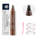 Eyebrow Makeup Kit: Includes Eyebrow Pencil, Three Stencils, and Razor for Natural Brow Shaping#1212