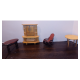 4PC Lot of Vintage Doll House Furniture
