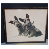 Vintage Framed Art *Dot an