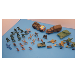 Vintage Lot of Plastic Military Army Men Toys