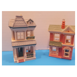 2PC Vintage Hallmark Dollhouse Ornaments (from the 1980s)