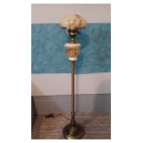 Vintage Victorian Style Glass Floor Lamp