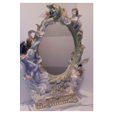 Oversized Dresden Mirror Angel Vanity Mirror- Beautiful Illumination, 20" x 29" x 6" 