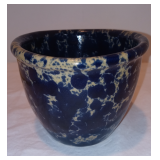 Bennington Potters 1875 Vermont Splatter Cobalt Blue 4 Inch Tall Vintage Bowl