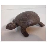 Turtle Hide A Key Box Hideaway Rustic Cast Iron Garden Decor Figure Tortoise