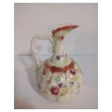 Gorgeous Dow Sie 30 Couture FINE CHINA PORCELAIN Bulbous Floral Pitcher