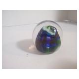  2" Studio Art Glass Paperweight Hand Blown