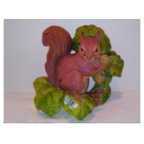 Bossons Chalkware Squirrel Wall Hanging Art 8" x 7" Vintage 1966