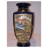 Antique Kyo Satsuma Vase Meiji Era, Japanese Moriage Bijin, Hand-painted Ceramic, Collectible