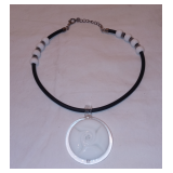 Vintage Murano Glass Swirl Pendant Necklace-MADE IN ITALY