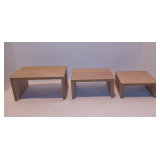 3-Piece Natural Wood Riser Set