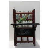 Vintage Asian Decorative Wooden Shelf