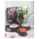 Vintage Milton Bradley Star Wars Fighting Figures Light Saber Battle Game