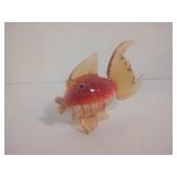 Hand Blown Glass Fish, 3" x 2"