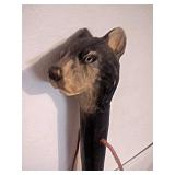 Hand Carved Bear Head Wooden Walking Stick