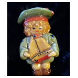 Vintage Salt Dough Sailor Boy Brooch