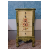 Elegant Italian Style Standing Jewelry Armoire