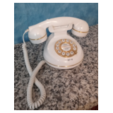 Vintage Phone, Rotary Style Push Button Phone, Reproduction of a French Decor Phone