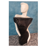 Art Deco Female Sculpture Art Deco Revival Post Modern Ceramic Pottery Sculpture