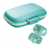 1Pack Travel Pill Organizer, 8 Compartments Portable Pill Case