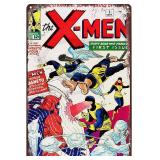 X-Men #1 Vintage Metal Tin Sign Poster Wall Art Plaque Decor for Home Bar Pub Cafe Club 8x12 Inch