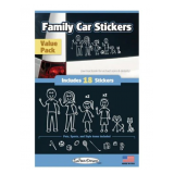 Family Sticker Cool Family White 18pcs