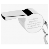 Stainless Steel Inscribed Coach Whistle 20"