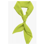 Comsite Chiffon Scarf Ribbon Neck Scarf Square Handkerchief 23"x23"