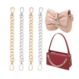 PH PandaHall 4pcs Purse Strap Extender 7.9" Purse Chain Short Bag Chain Handbag Strap Replacement Cl