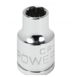 Powerbuilt® 641014 - 3/8" Drive 9 mm 12-Point Metric Shallow Socket