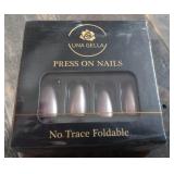 UNA GELLA Short Press On Nails - Glitter Pink Short Almond Nails