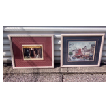 Lot of 2 Framed Art Pictures, 18" x 22"