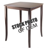 Inglewood High Table Curved Top Wood/Walnut - Winsome