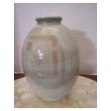Handmade Glazed Pottery Vase Picasso Style - H.H. Sanders- Ohio State Artist Made- Reserve price