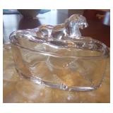 Waverly Pattern Trinket Box with Lion Finial- gorgeous & rare- Reserve Price